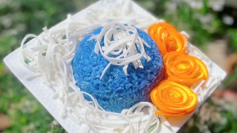 Nấu Xôi hoa đậu biếc bằng nồi cơm điện